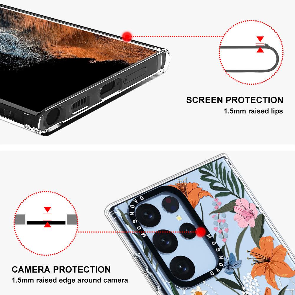 Lily Garden Phone Case - Samsung Galaxy S22 Ultra Case - MOSNOVO