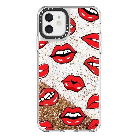 Lips Glitter Phone Case - iPhone 12 Case
