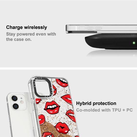 Lips Glitter Phone Case - iPhone 12 Case