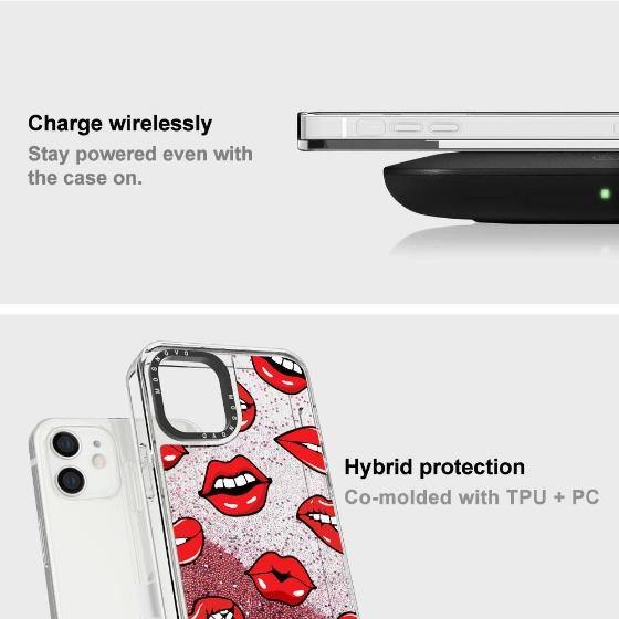 Lips Glitter Phone Case - iPhone 12 Mini Case