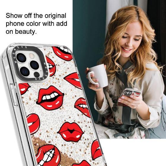 Lips Glitter Phone Case - iPhone 12 Pro Case