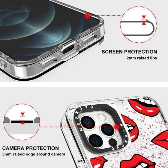 Lips Glitter Phone Case - iPhone 12 Pro Case