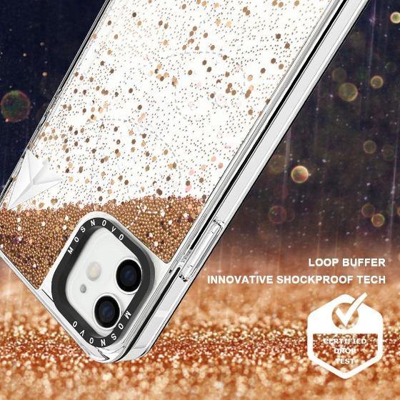 Little Cute Plane Glitter Phone Case - iPhone 12 Case - MOSNOVO