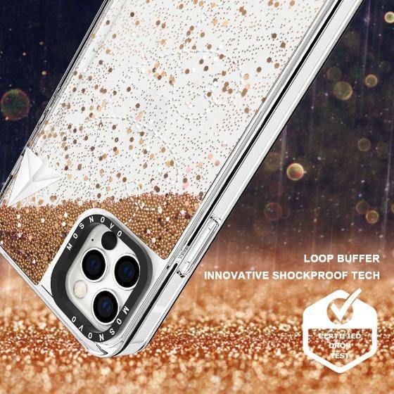 Little Cute Plane Glitter Phone Case - iPhone 12 Pro Case - MOSNOVO