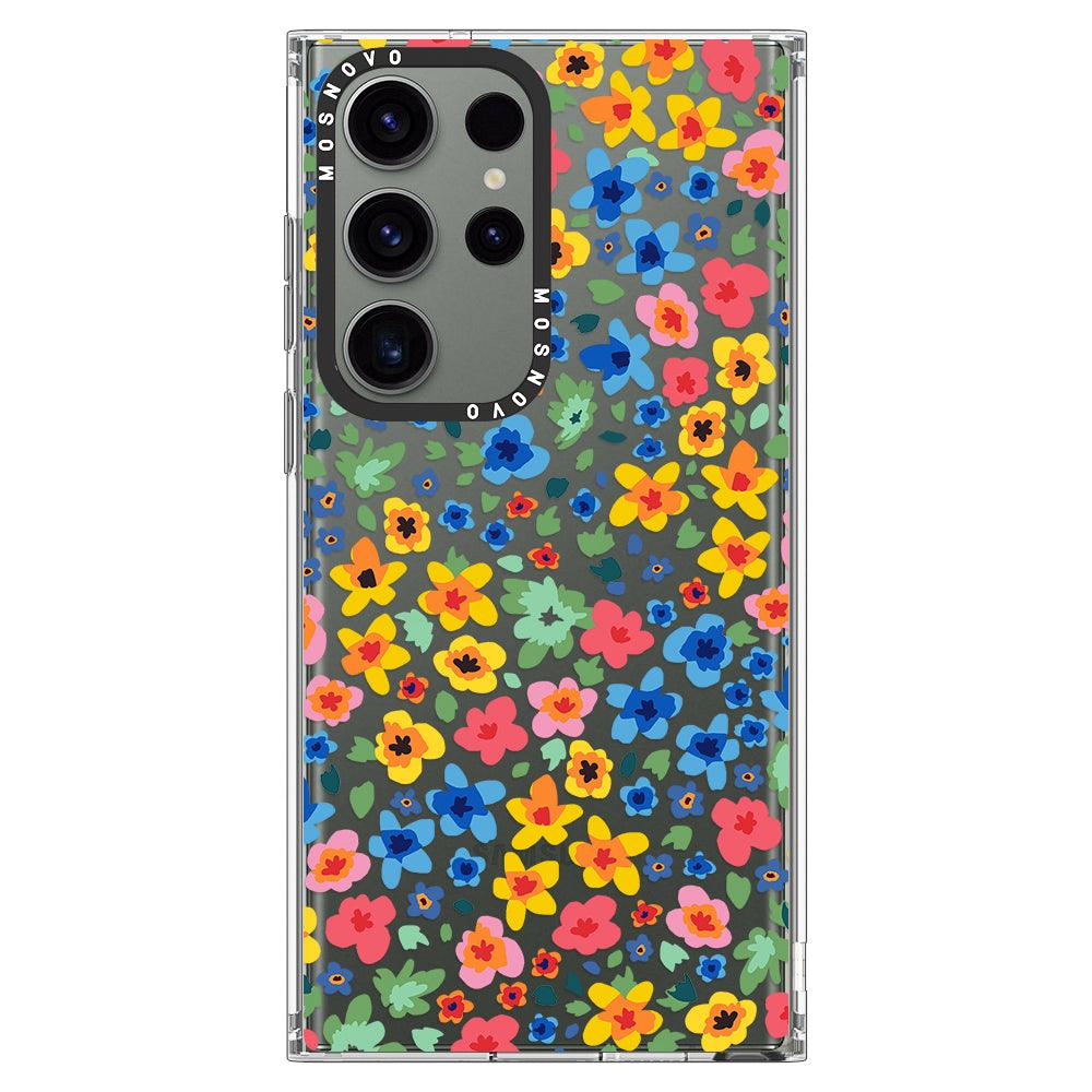 Little Flowers Phone Case - Samsung Galaxy S23 Ultra Case - MOSNOVO