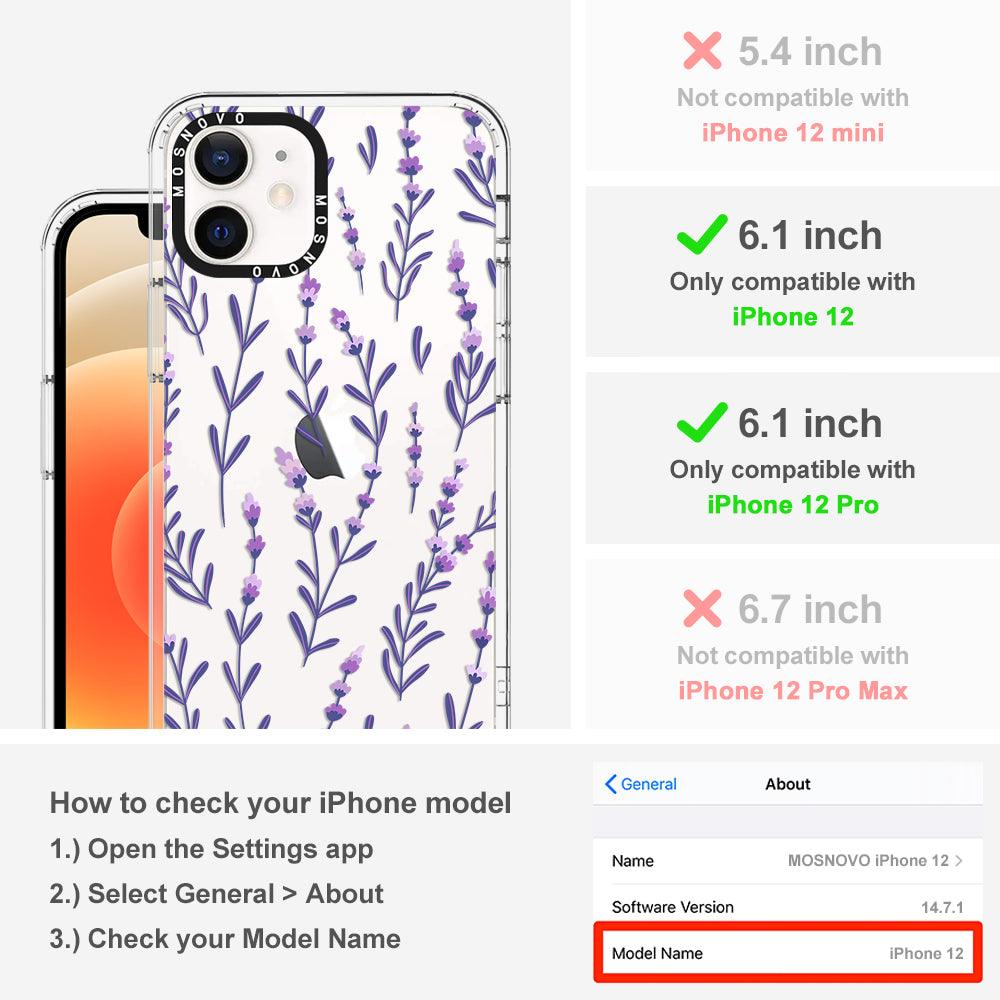Lavenders Phone Case - iPhone 12 Case - MOSNOVO