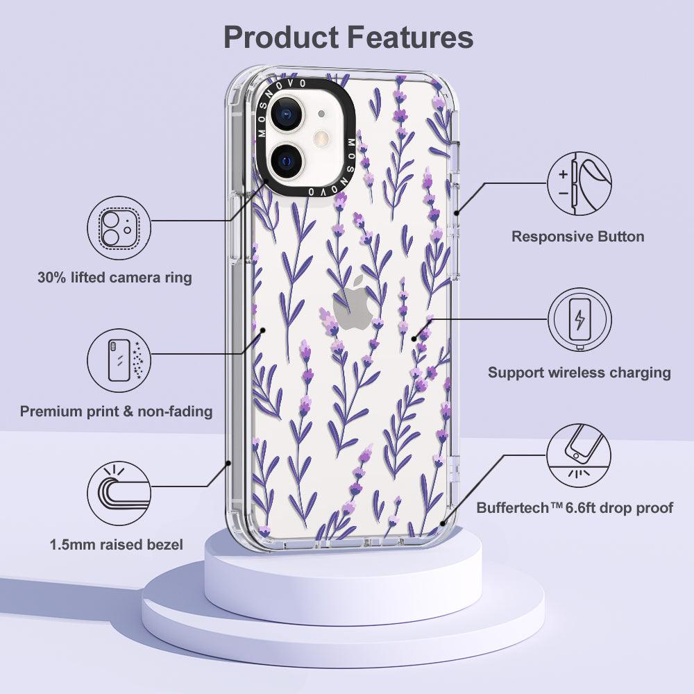 Little Lavender Phone Case - iPhone 12 Mini Case - MOSNOVO