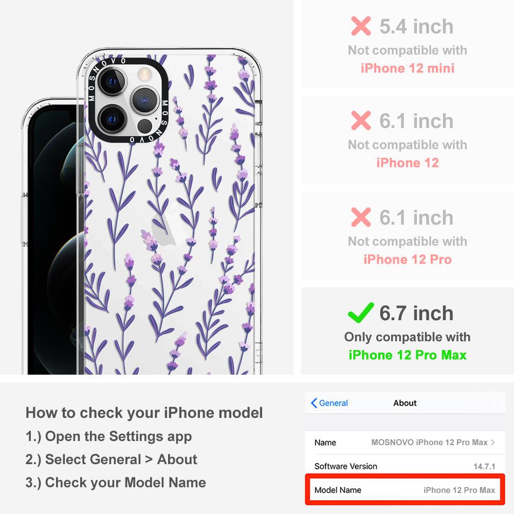 Lavenders Phone Case - iPhone 12 Pro Max Case - MOSNOVO