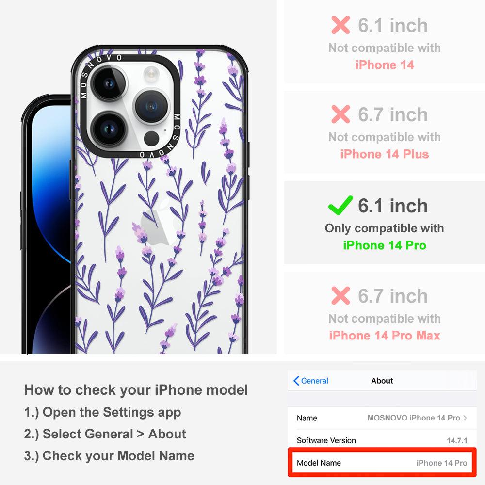 Lavenders Phone Case - iPhone 14 Pro Case - MOSNOVO
