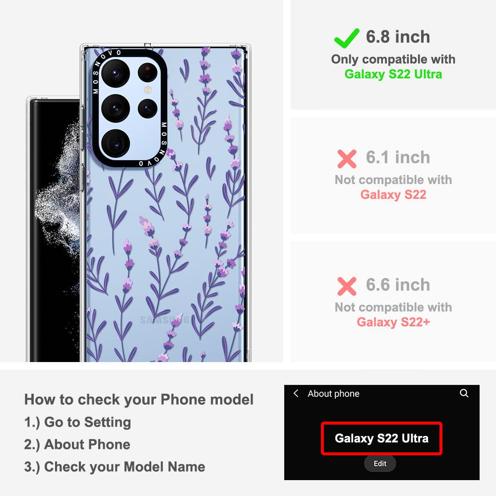 Little Lavender Phone Case - Samsung Galaxy S22 Ultra Case - MOSNOVO