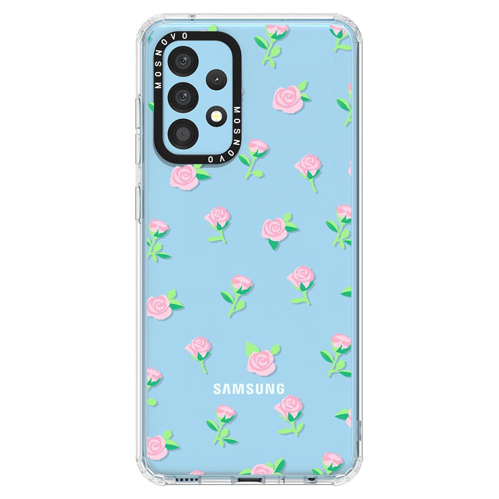 Little Pink Rose Phone Case - Samsung Galaxy A52 & A52s Case - MOSNOVO