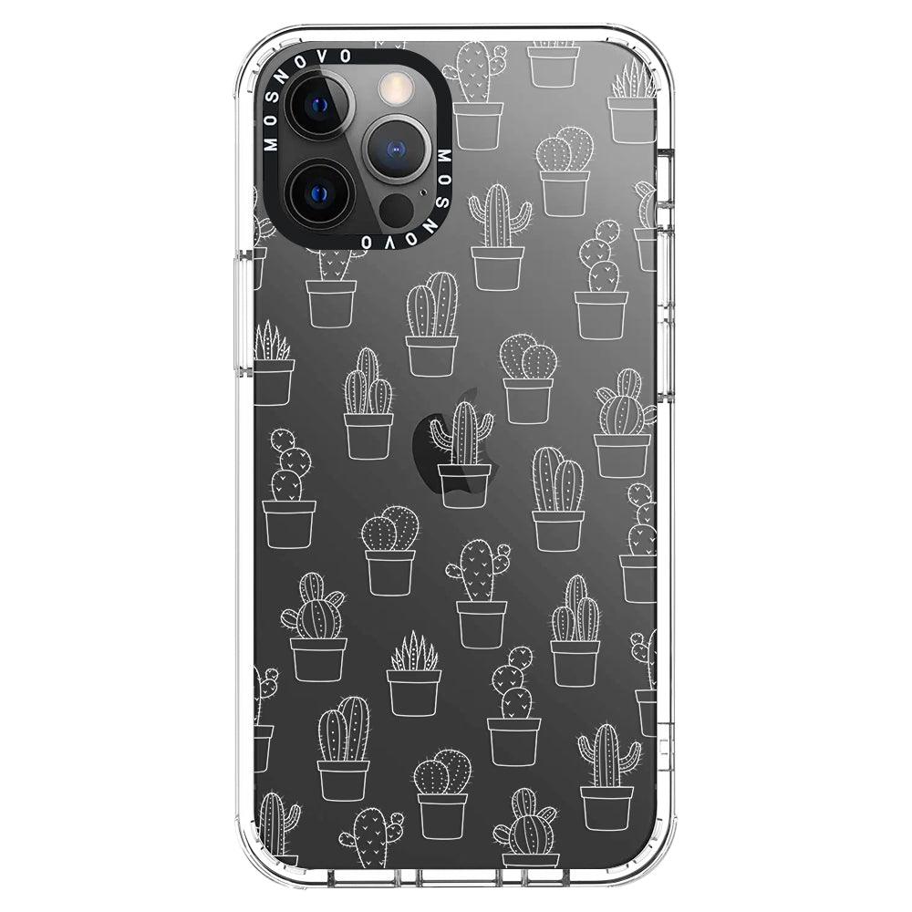 Little Potted Cactus Phone Case - iPhone 12 Pro Case - MOSNOVO