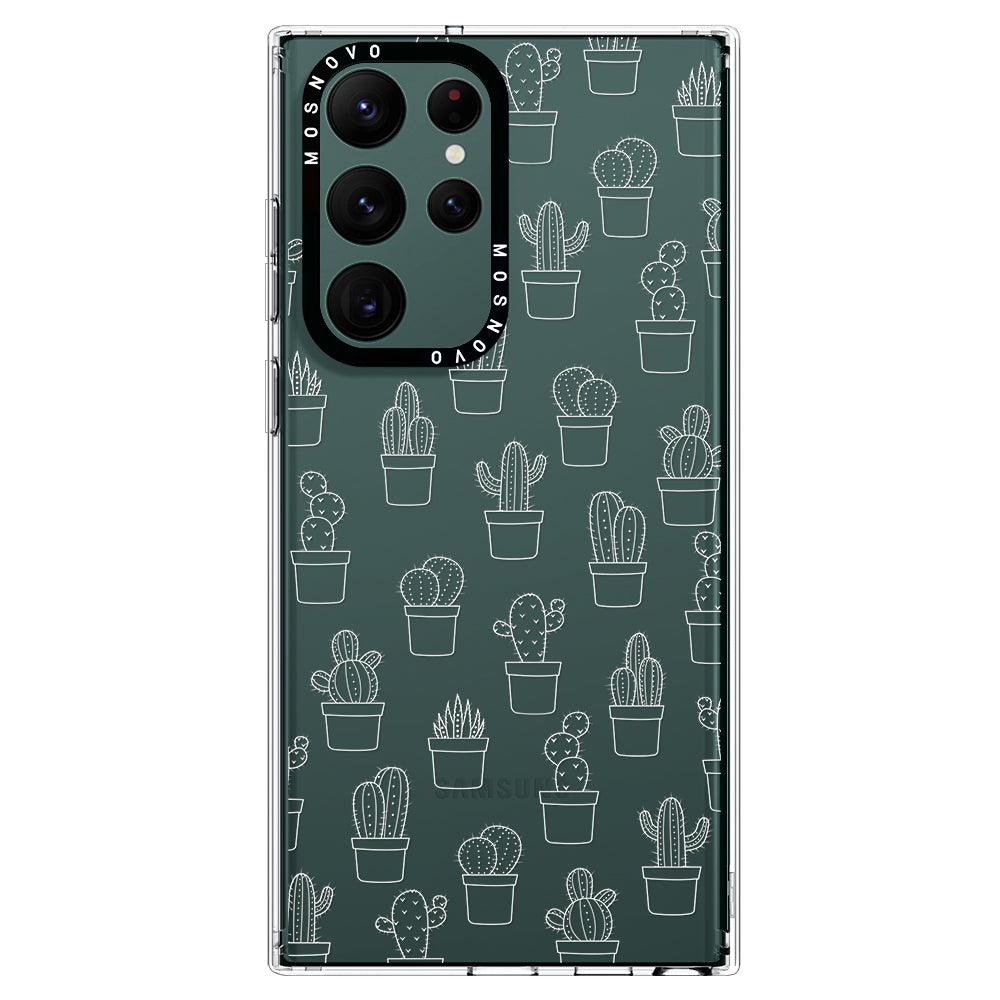 Little Potted Cactus Phone Case - Samsung Galaxy S22 Ultra Case - MOSNOVO