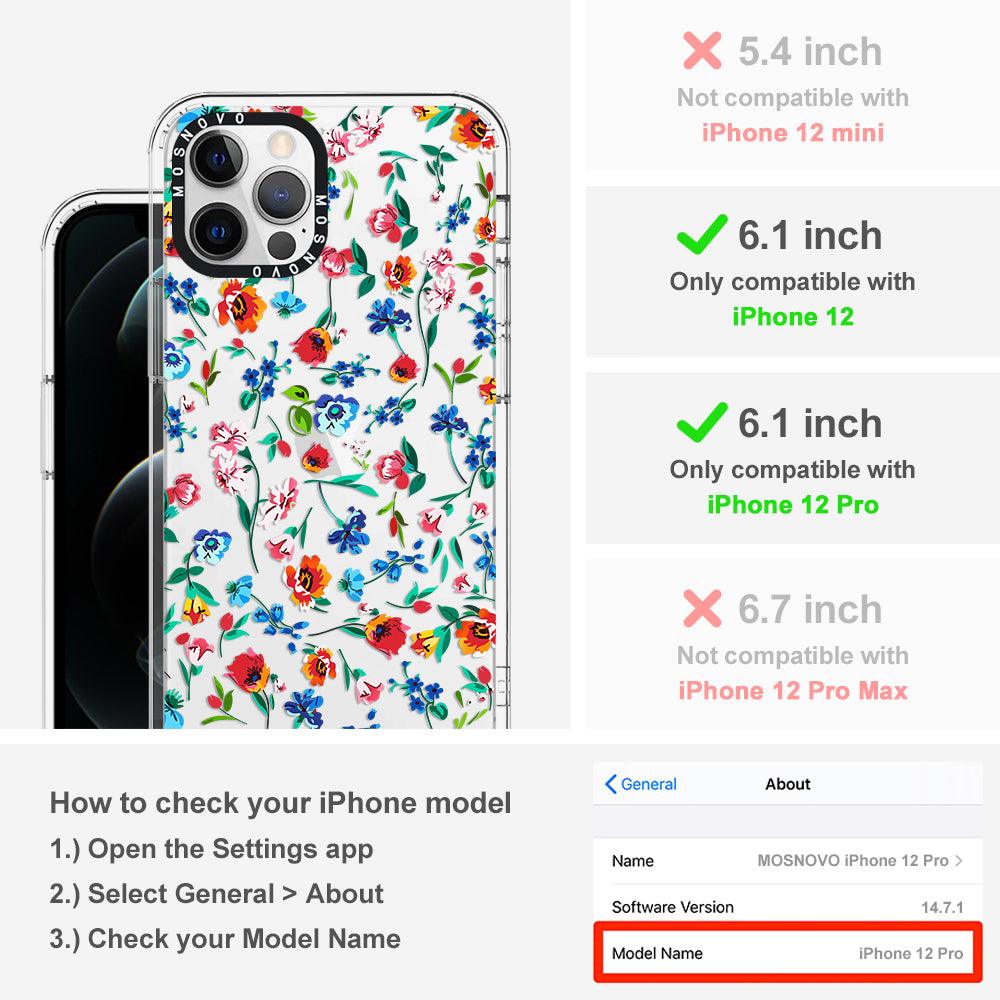 Little Wild Flower Phone Case - iPhone 12 Pro Case - MOSNOVO
