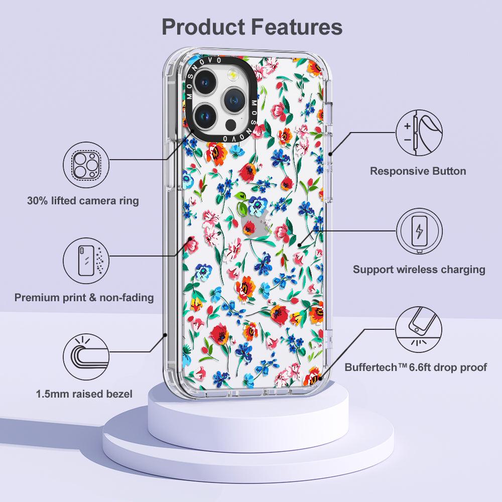 Little Wild Flower Phone Case - iPhone 12 Pro Case - MOSNOVO