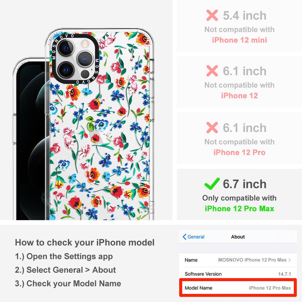 Little Wild Flower Phone Case - iPhone 12 Pro Max Case - MOSNOVO