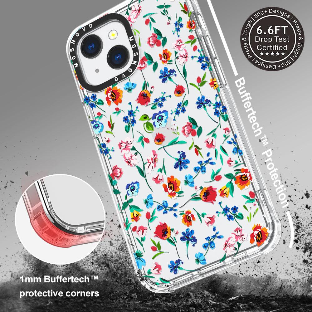 Little Wild Flower Phone Case - iPhone 13 Mini Case - MOSNOVO