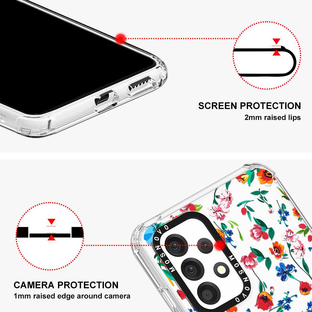 Little Wild Flower Phone Case - Samsung Galaxy A53 Case - MOSNOVO
