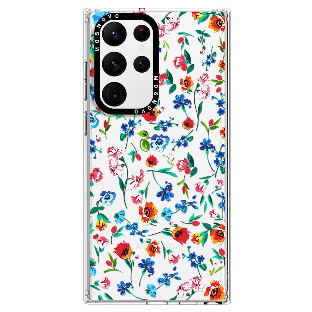 Little Wild Flower Phone Case - Samsung Galaxy S22 Ultra Case - MOSNOVO