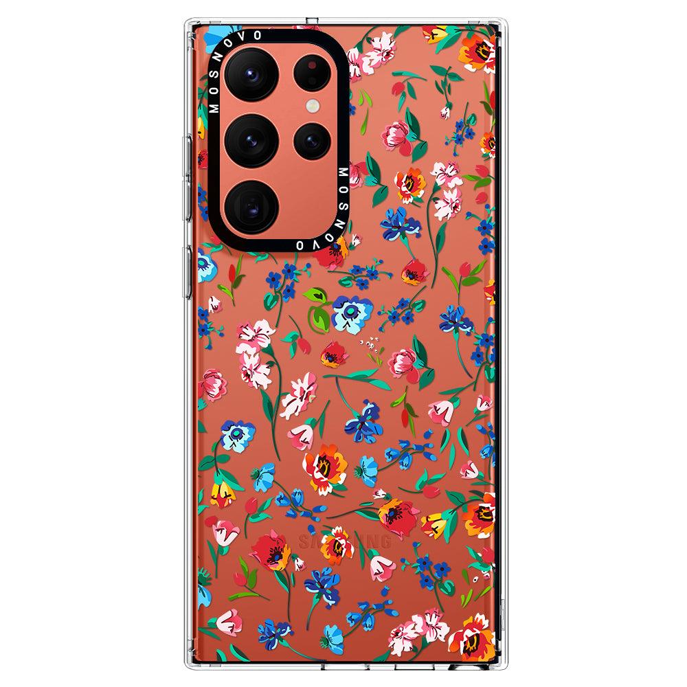 Little Wild Flower Phone Case - Samsung Galaxy S22 Ultra Case - MOSNOVO