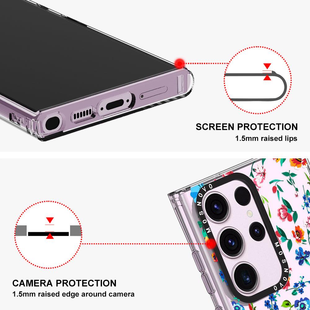 Little Wild Flower Phone Case - Samsung Galaxy S23 Ultra Case - MOSNOVO