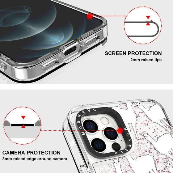 Llama Glitter Phone Case - iPhone 12 Pro Case - MOSNOVO