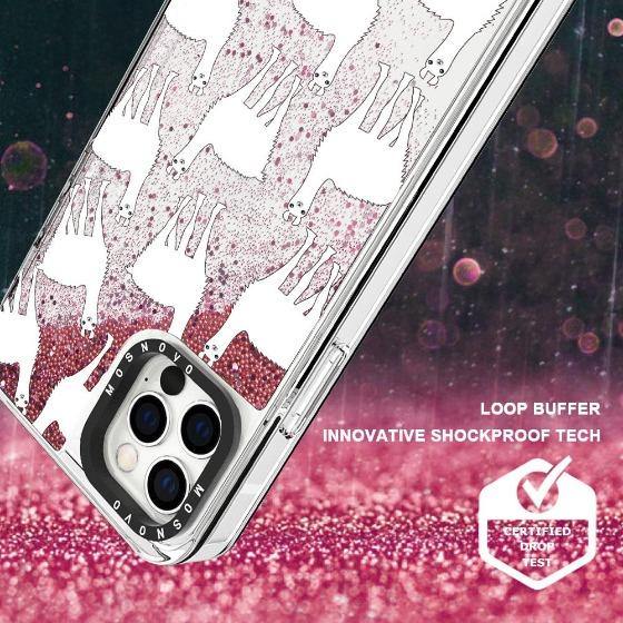 Llama Glitter Phone Case - iPhone 12 Pro Max Case - MOSNOVO
