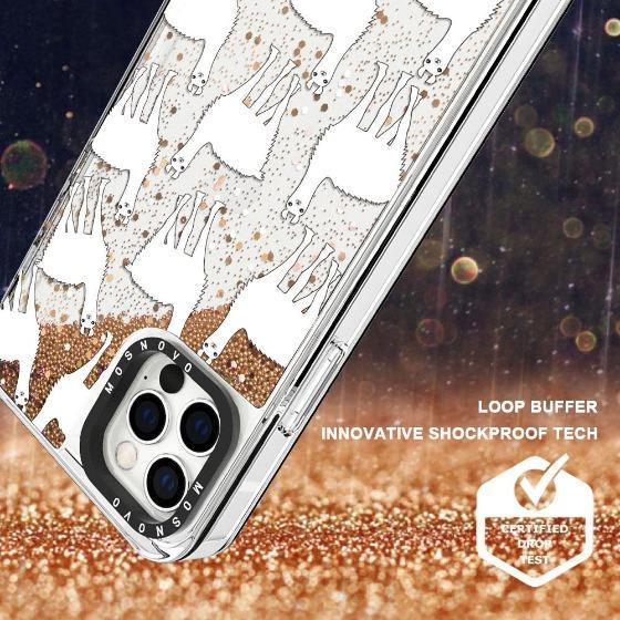 Llama Glitter Phone Case - iPhone 12 Pro Max Case - MOSNOVO
