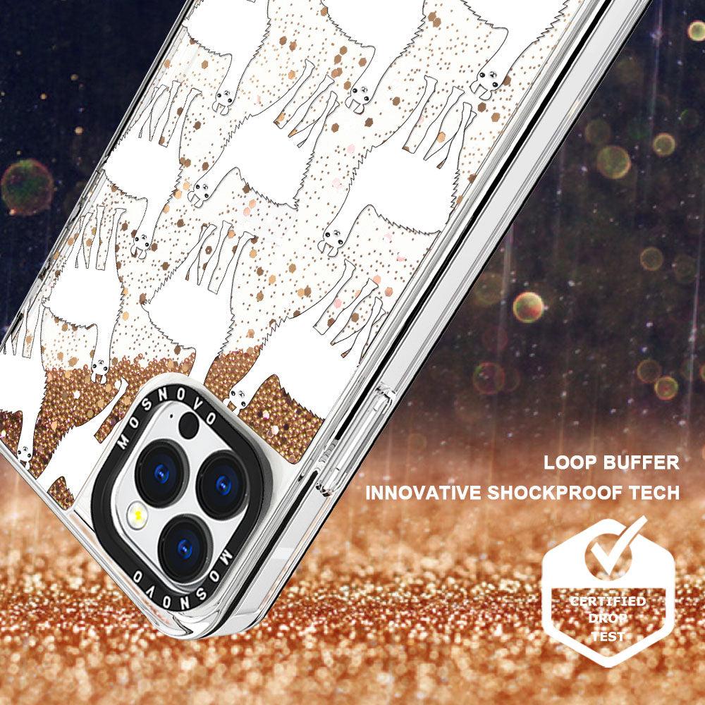 Llama Glitter Phone Case - iPhone 13 Pro Max Case - MOSNOVO
