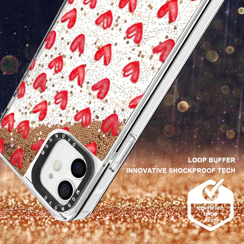 Love Glitter Phone Case - iPhone 12 Case - MOSNOVO