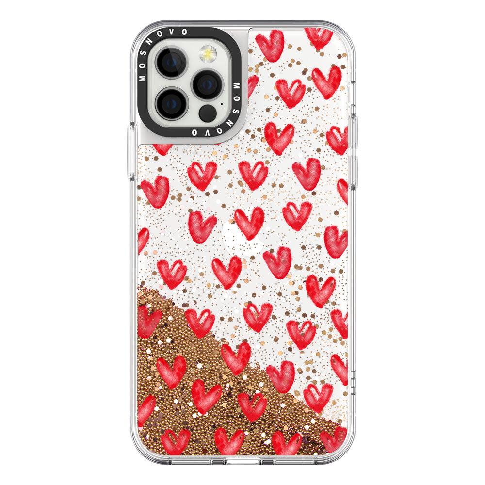 Love Glitter Phone Case - iPhone 12 Pro Case - MOSNOVO
