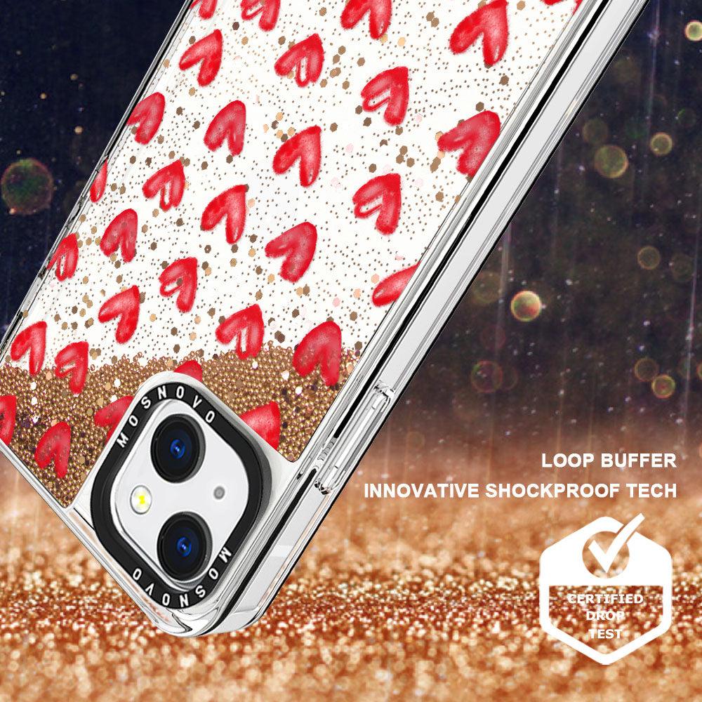 Love Glitter Phone Case - iPhone 13 Case - MOSNOVO
