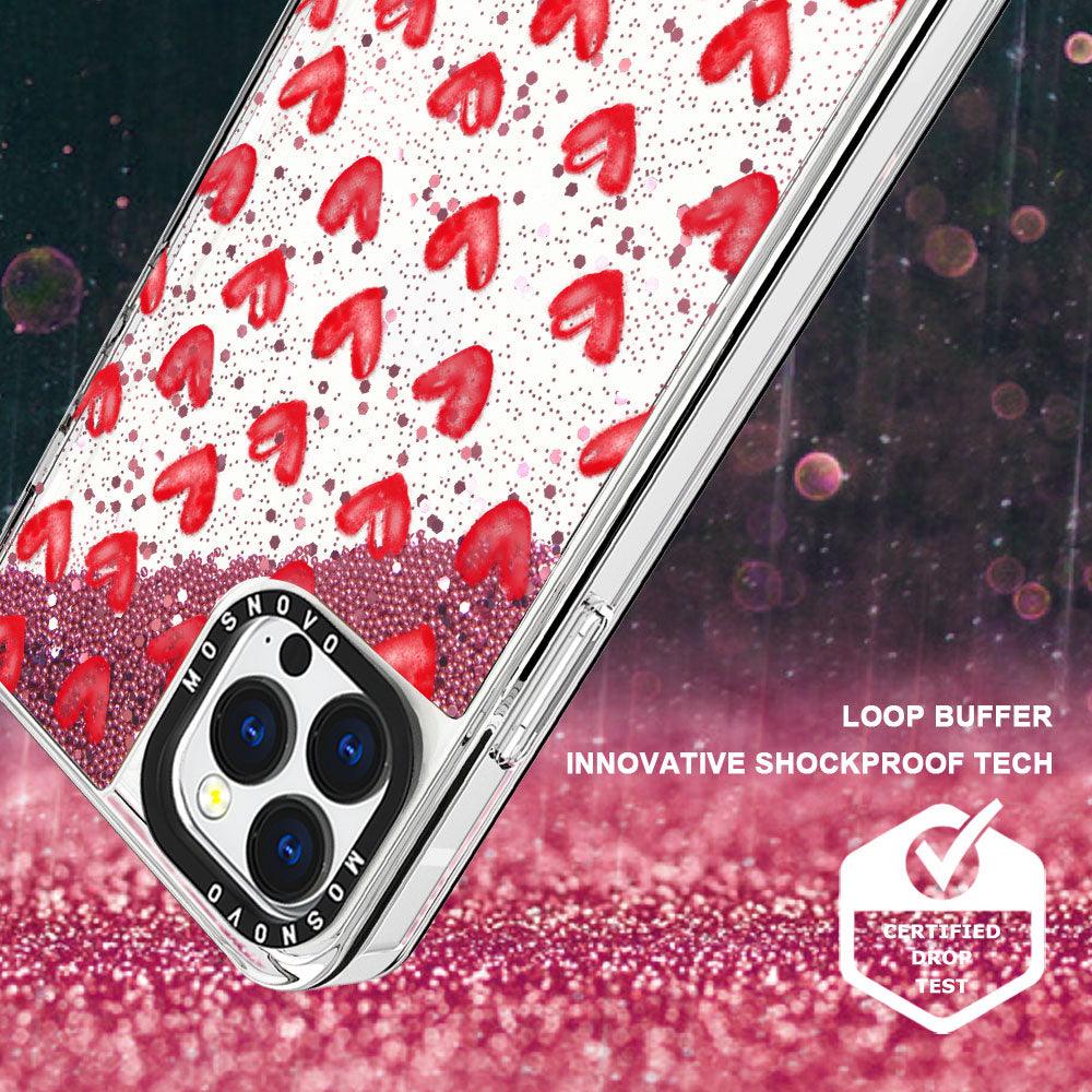 Love Glitter Phone Case - iPhone 13 Pro Case - MOSNOVO