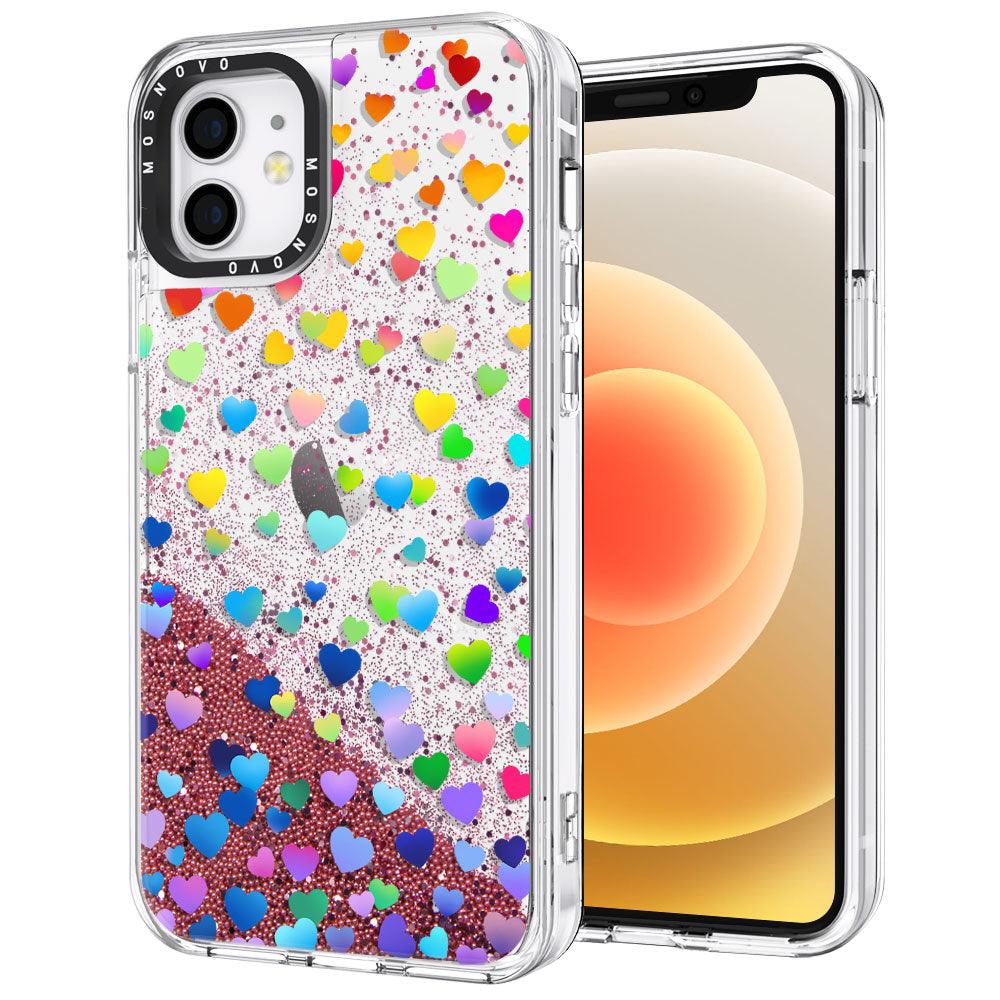 Love is Love Glitter Phone Case - iPhone 12 Case - MOSNOVO