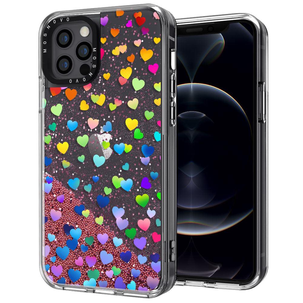 Love is Love Glitter Phone Case - iPhone 12 Pro Case - MOSNOVO