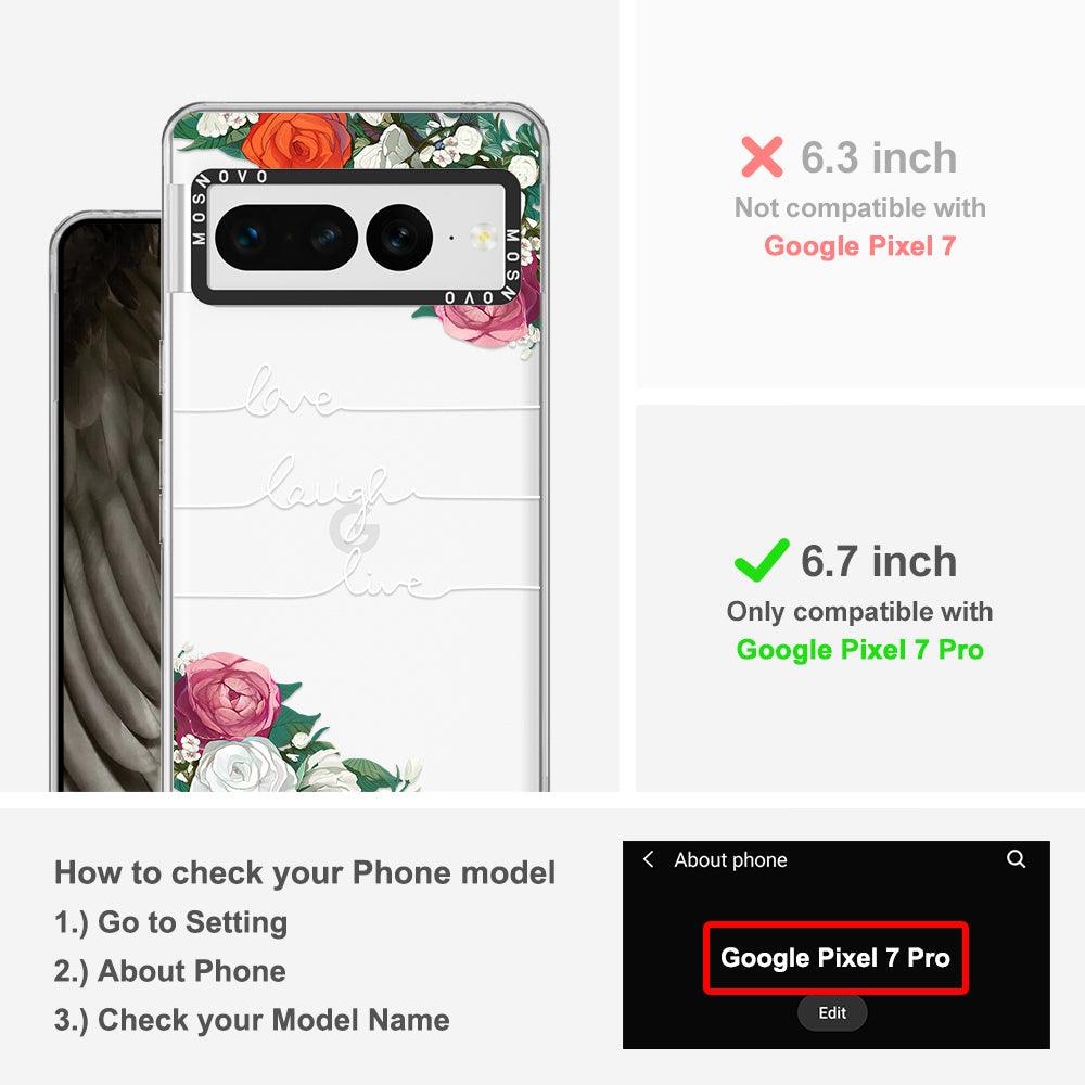 Love Laugh Live Phone Case - Google Pixel 7 Pro Case - MOSNOVO