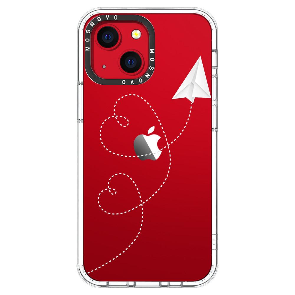 Little Cute Plane Phone Case - iPhone 13 Mini Case - MOSNOVO