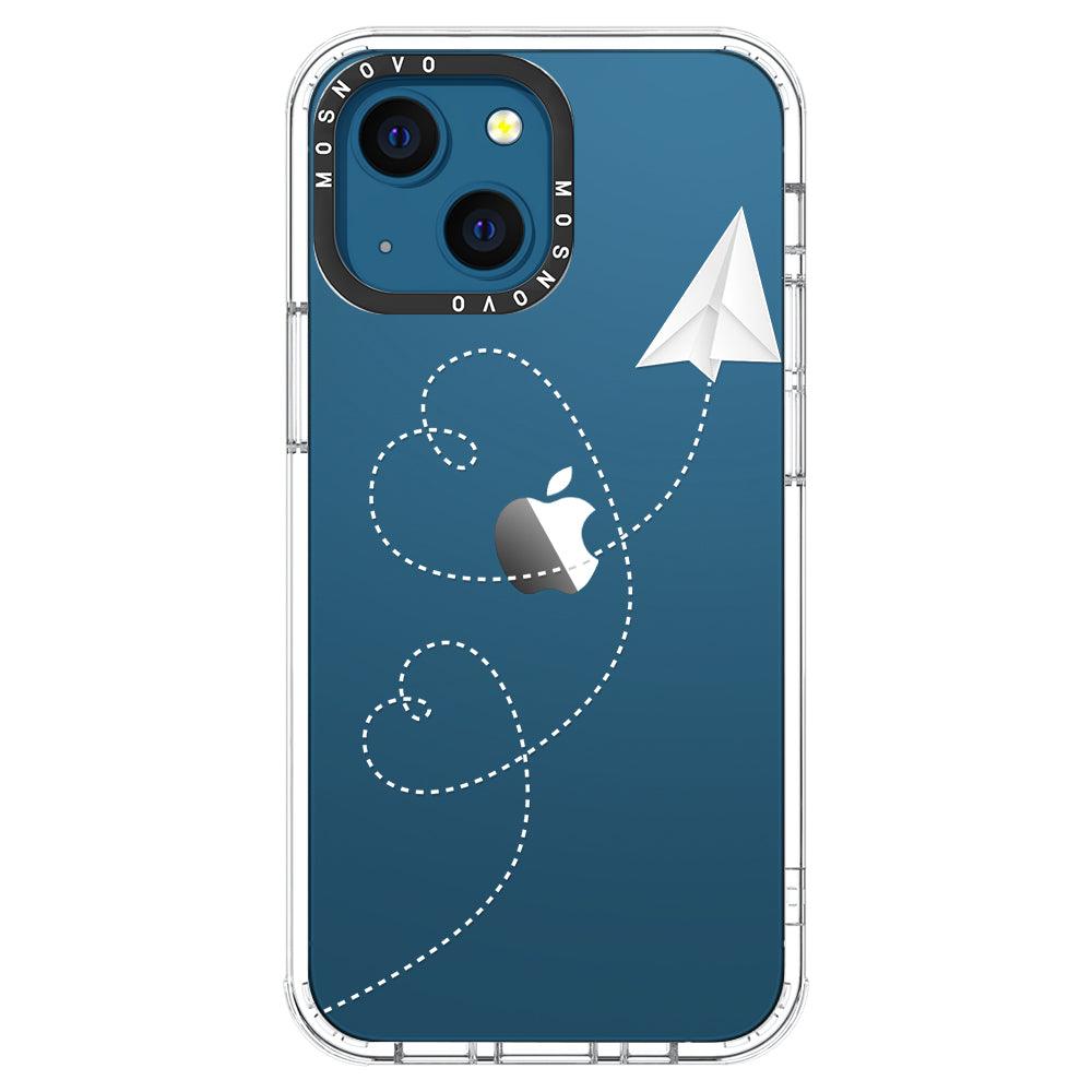 Little Cute Plane Phone Case - iPhone 13 Mini Case - MOSNOVO