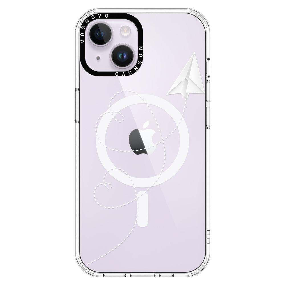 Little Cute Plane Phone Case - iPhone 14 Plus Case - MOSNOVO