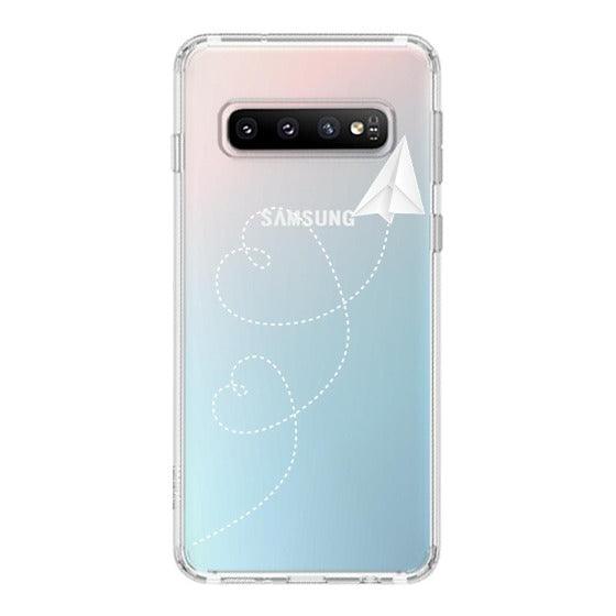 Little Cute Plane Phone Case - Samsung Galaxy S10 Plus Case - MOSNOVO