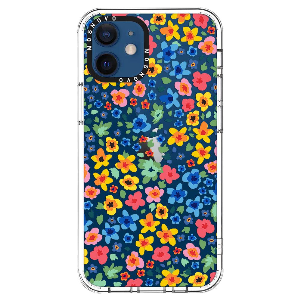 Lovely Floral Flower Phone Case - iPhone 12 Case - MOSNOVO