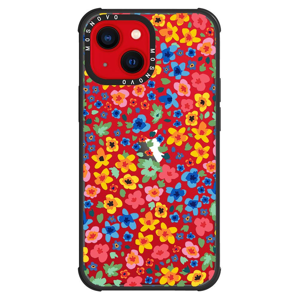 Lovely Floral Flower Phone Case - iPhone 13 Case - MOSNOVO