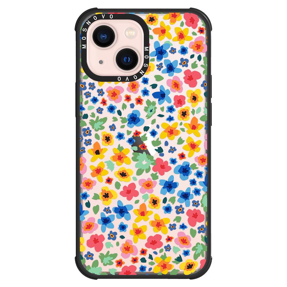 Lovely Floral Flower Phone Case - iPhone 13 Case - MOSNOVO