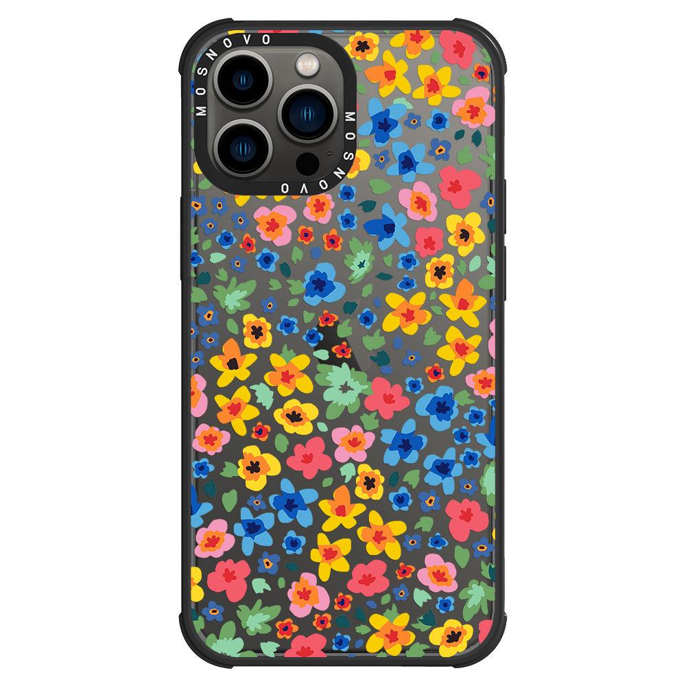 Lovely Floral Flower Phone Case - iPhone 13 Pro Max Case - MOSNOVO
