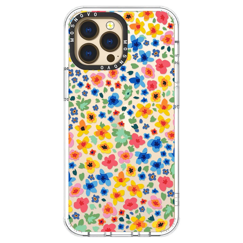 Lovely Floral Flower Phone Case - iPhone 13 Pro Max Case - MOSNOVO