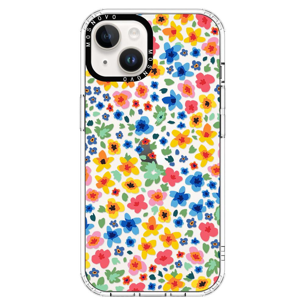 Lovely Floral Flower Phone Case - iPhone 14 Case - MOSNOVO
