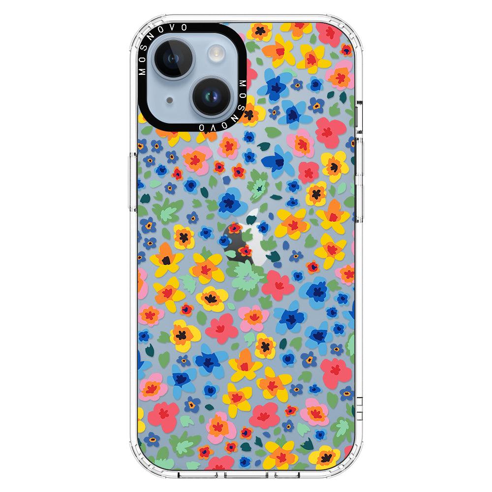 Lovely Floral Flower Phone Case - iPhone 14 Case - MOSNOVO