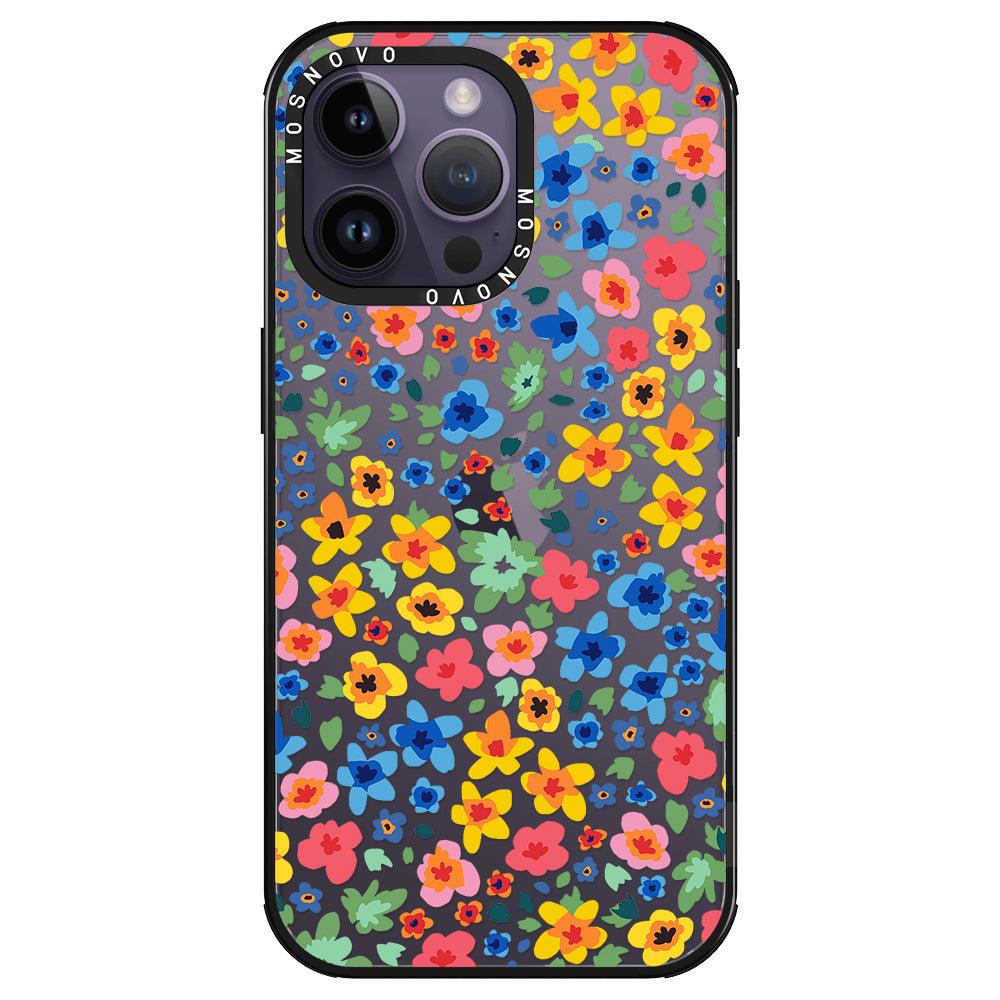 Lovely Floral Flower Phone Case - iPhone 14 Pro Max Case - MOSNOVO