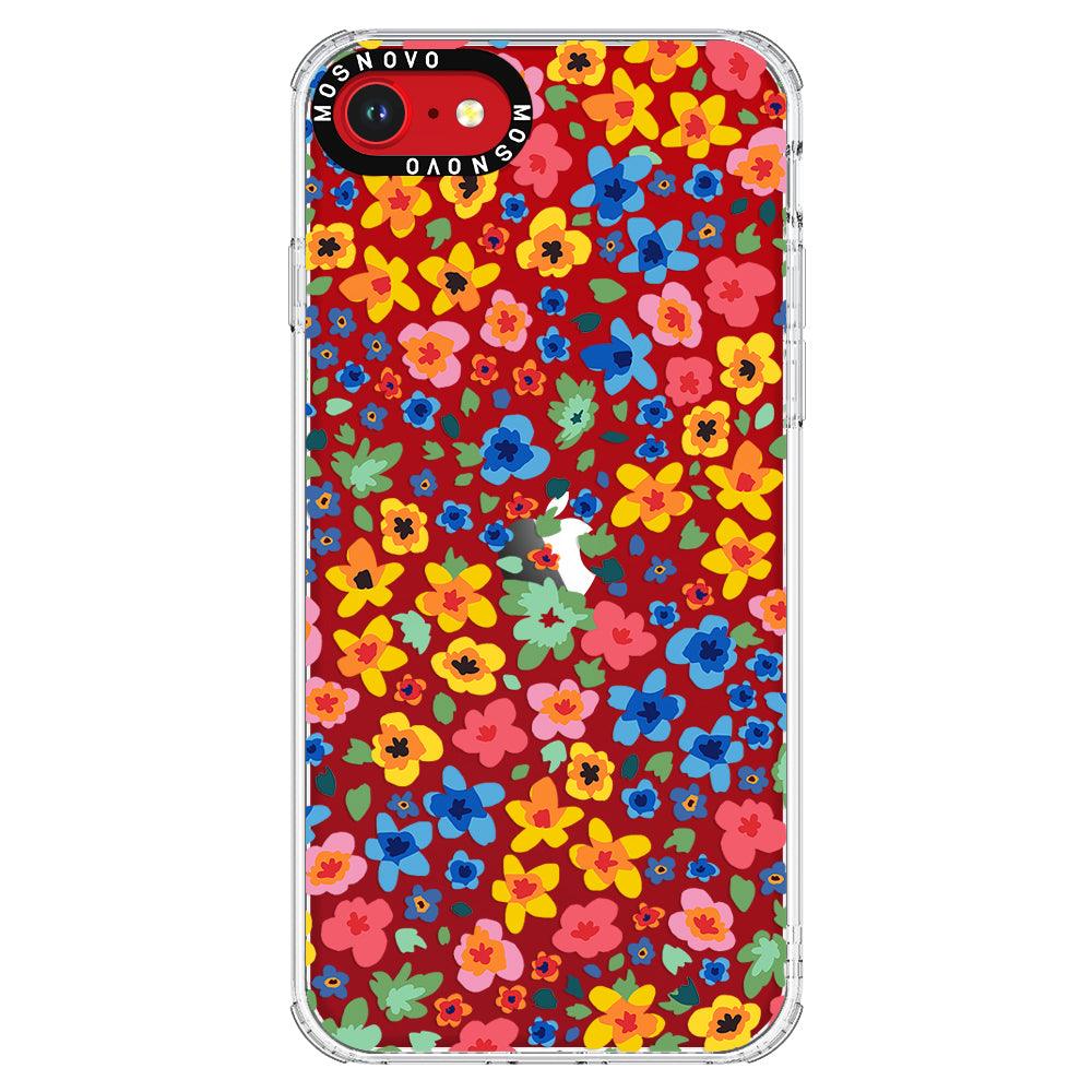 Lovely Floral Flower Phone Case - iPhone SE 2020 Case - MOSNOVO