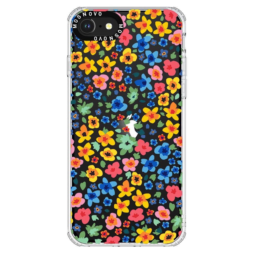 Lovely Floral Flower Phone Case - iPhone SE 2022 Case - MOSNOVO